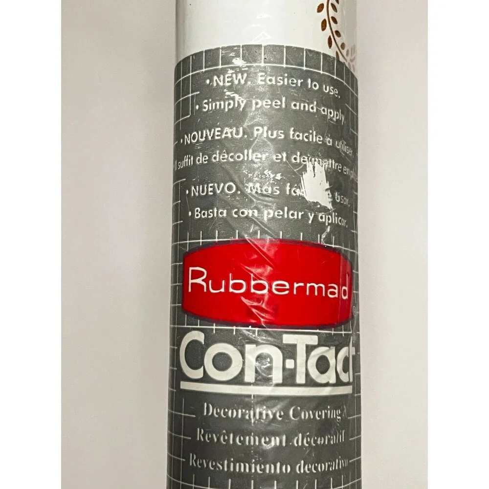 NOS Vtg '94 Rubbermaid Contact Paper Country Heart N Flowers Shelf Liner 3yds